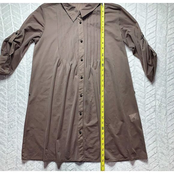 COMME CA ISM Tunic Top Button-Down Shirt - Picture 4 of 5